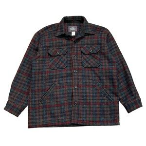 Woolrich Mackinaw Cruiser Wool Button Up Jacket Shirt Shacket